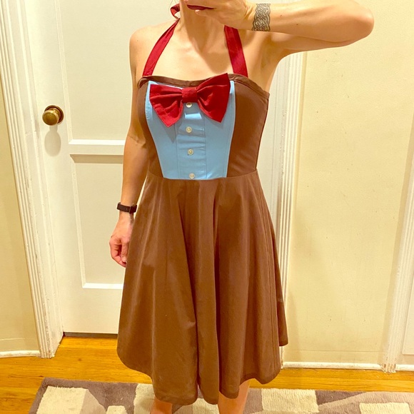 HANDMADE Boned Corset Halter Dress - 11th Doctor - Picture 7 of 8